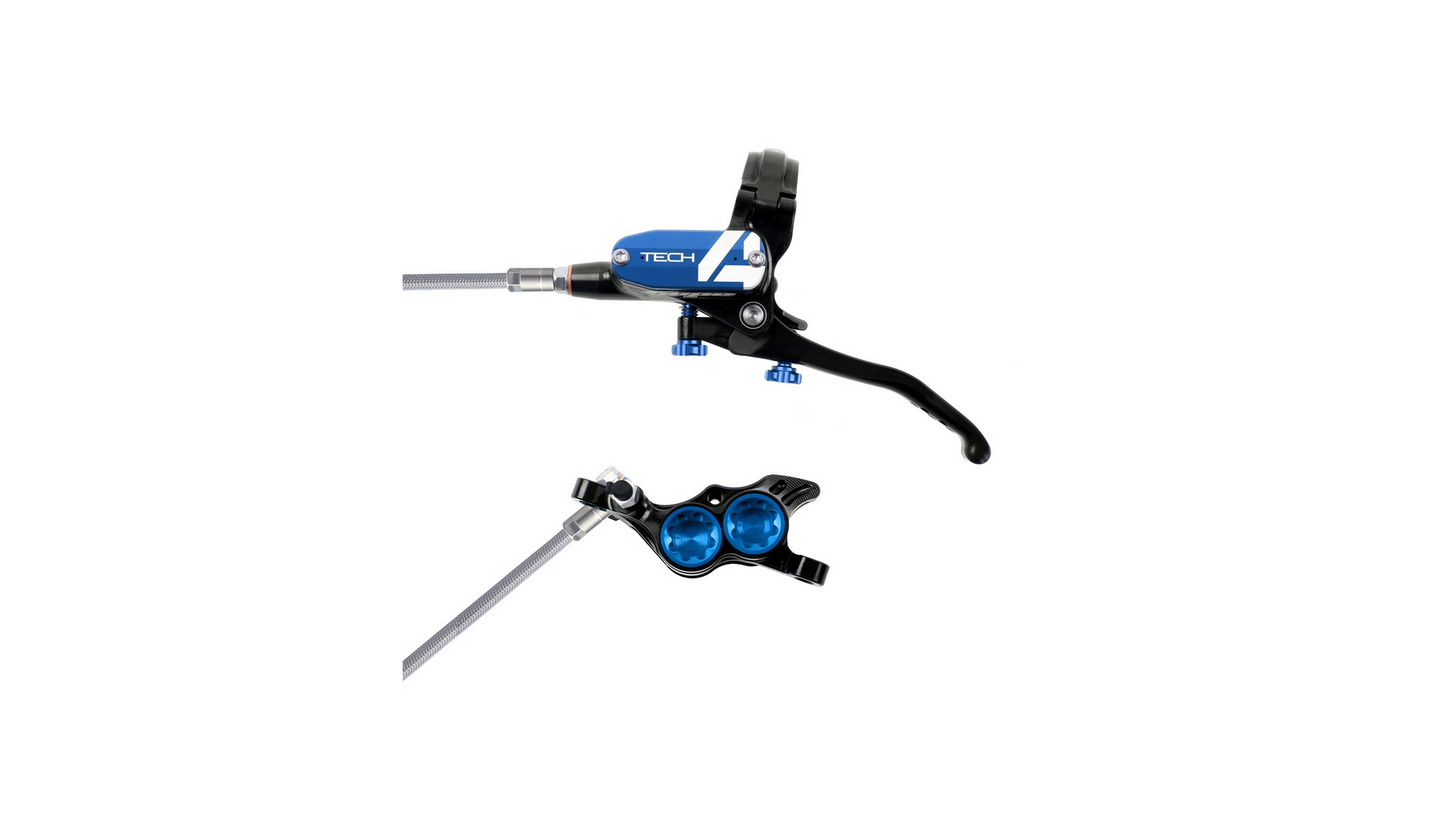 Hope Tech4 V4 Bremsenset v/h mit Stahlflexleitungen