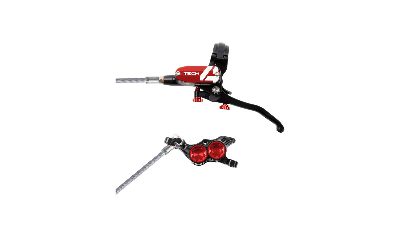 Hope Tech4 V4 Bremsenset v/h mit Stahlflexleitungen