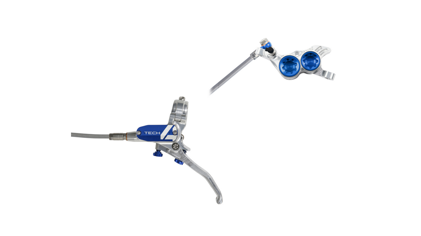 Hope Tech4 V4 Bremsenset v/h mit Stahlflexleitungen