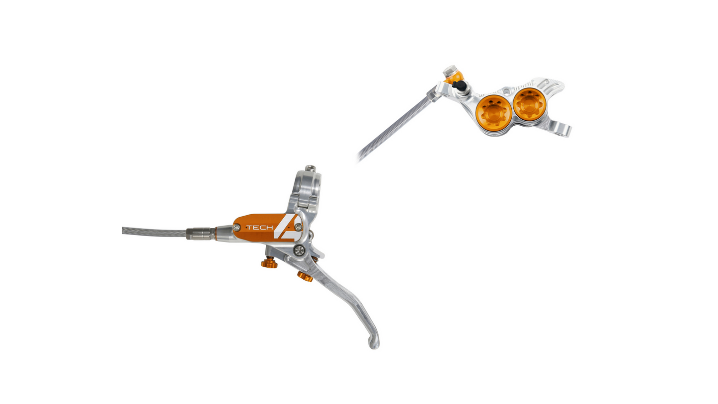 Hope Tech4 V4 Bremsenset v/h mit Stahlflexleitungen