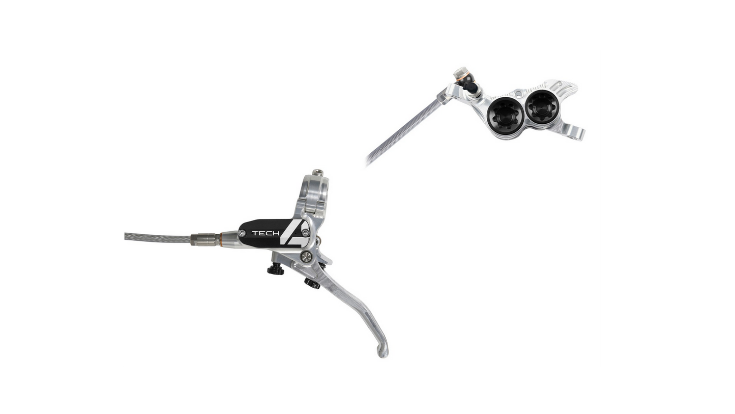 Hope Tech4 V4 Bremsenset v/h mit Stahlflexleitungen